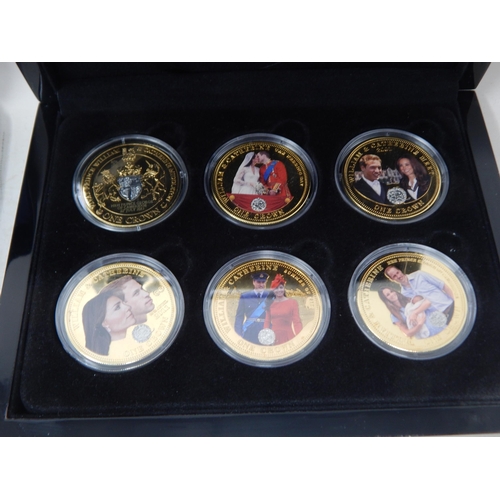 74 - The Royal Family Commemorative Coin Collection, The Golden Moments of Prince William & Catherine Col... 