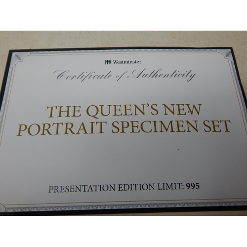 76 - The Queens New Portrait Specimen Set 2015 in Case of Issue with COA