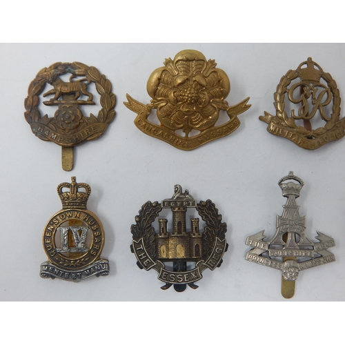 90 - A Collection of Military Badges to Include: Lancashire Hussars, Oratory Cadet Corps, Queens Own Huss... 