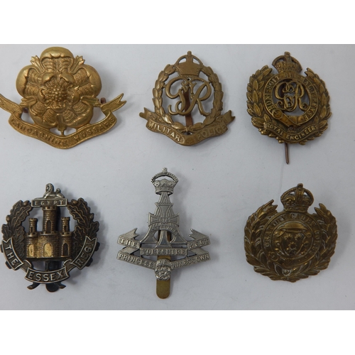 90 - A Collection of Military Badges to Include: Lancashire Hussars, Oratory Cadet Corps, Queens Own Huss... 