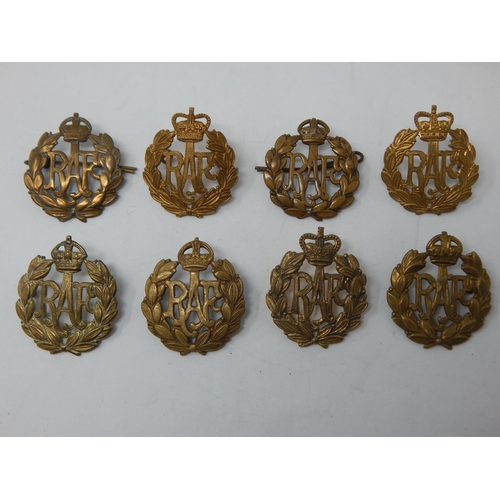 92 - A Collection of Military R.A.F Cap Badges (8)