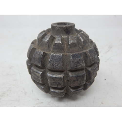 339 - WWI German Kugel Fragmentation Hand Grenade Used by German Forces in 1914 (inert)