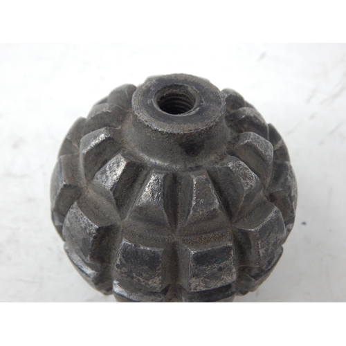 339 - WWI German Kugel Fragmentation Hand Grenade Used by German Forces in 1914 (inert)