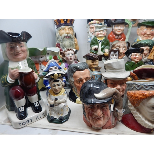 443 - A Large Quantity of Character Jugs & Toby Jugs (lot)