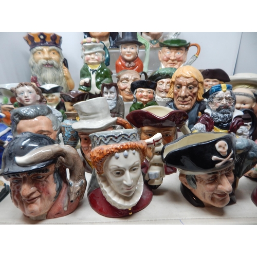 443 - A Large Quantity of Character Jugs & Toby Jugs (lot)