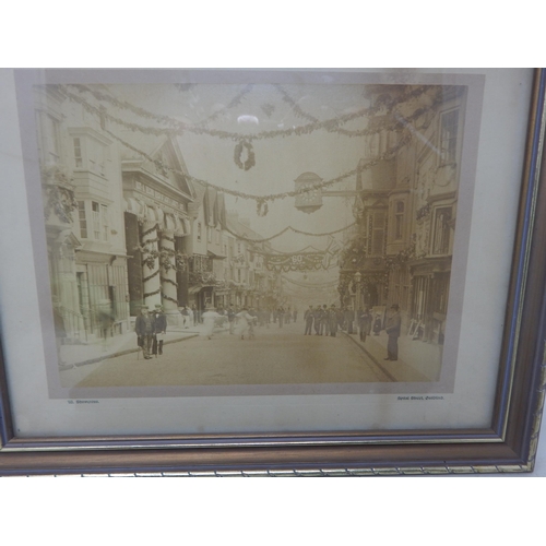 447 - 19th Century Photographs of Guildford High Street. Framed & Glazed