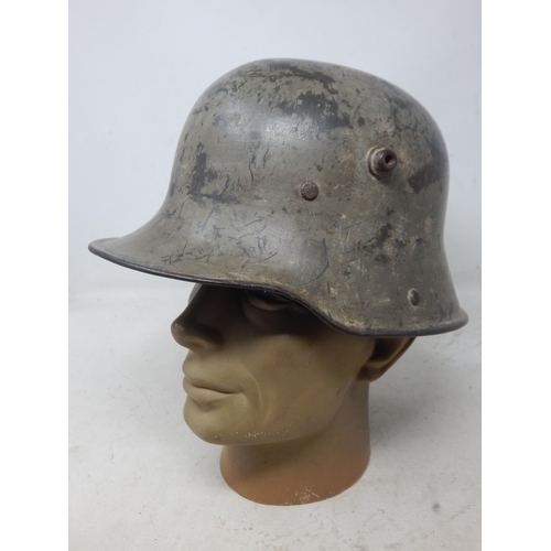 206 - A WWI German M17 Helmet with orginal paint. Please Note: Customers must satisfy themselves prior to ... 