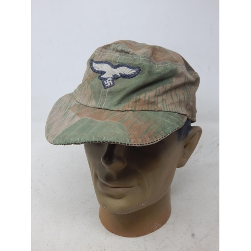 211 - WWII German Luftwaffe Ground Crew Cap. Please Note: Customers must satisfy themselves prior to biddi... 