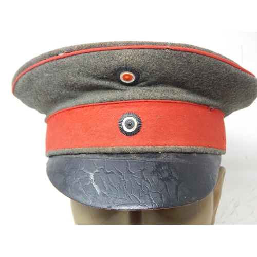 212 - WWI German Officers Visor cap. Please Note: Customers must satisfy themselves prior to bidding in re... 