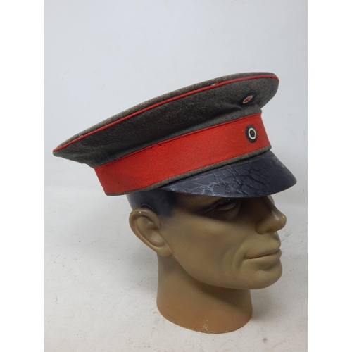 212 - WWI German Officers Visor cap. Please Note: Customers must satisfy themselves prior to bidding in re... 