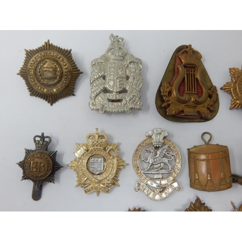 133 - Military Cap Badges Including West Riding, Musician etc