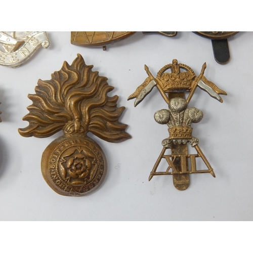 133 - Military Cap Badges Including West Riding, Musician etc