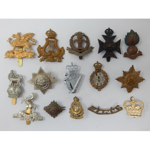 134 - Military Cap Badges Including Buffs, Royal Kent, Middlesex etc