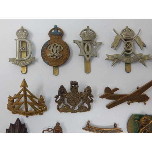 136 - Military Cap Badges Including Reconnaissance, Lancers, Glider etc