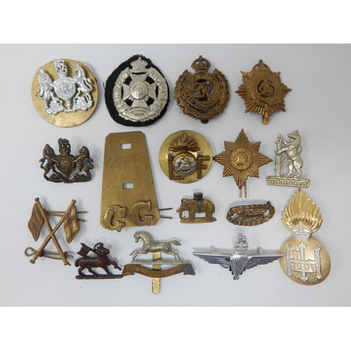 137 - Military Cap Badges Including Kings Own Hussars, Paras, Bandsman etc