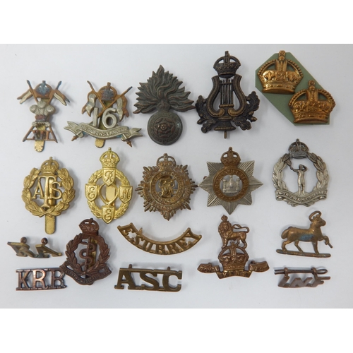 138 - Group of KGVI Military Cap Badges etc