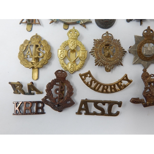 138 - Group of KGVI Military Cap Badges etc