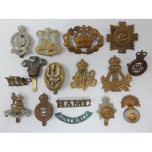 140 - Quantity of Military Cap Badges Including Blues & Royals Northumberland Hussars