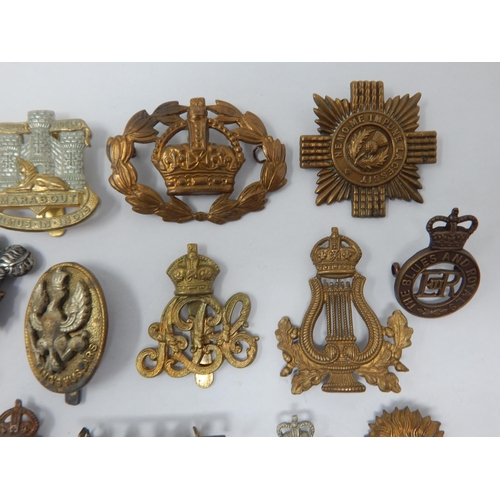 140 - Quantity of Military Cap Badges Including Blues & Royals Northumberland Hussars