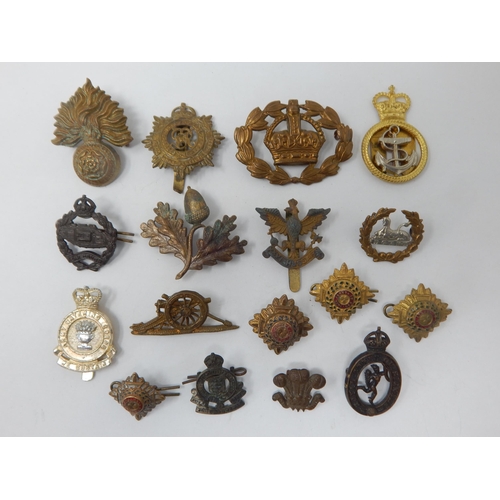 142 - Quantity of Military Cap Badges Including Hussars, Royal Navy Army Service Corps