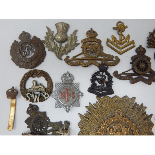 150 - Various Relic Cap Badges & Helmet Plate