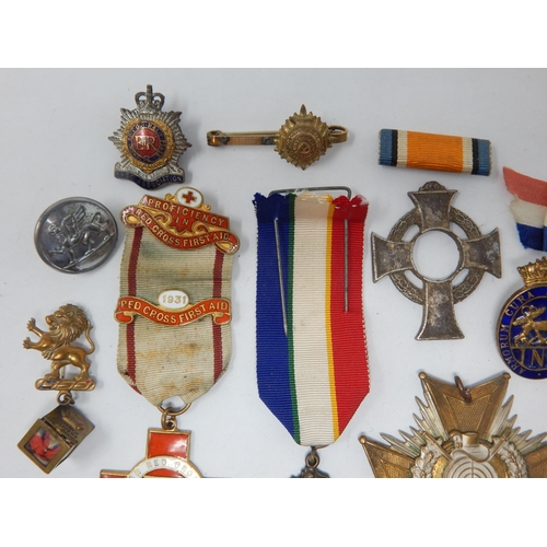 152 - A Collection of Various Badges & Interesting Items