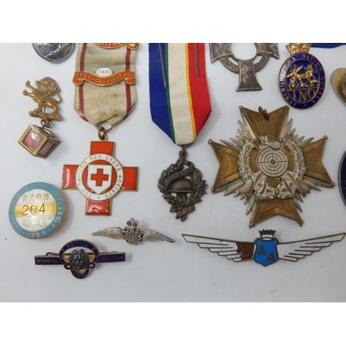 152 - A Collection of Various Badges & Interesting Items