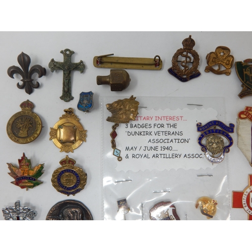 153 - A Collection of Various Badges & Interesting Items