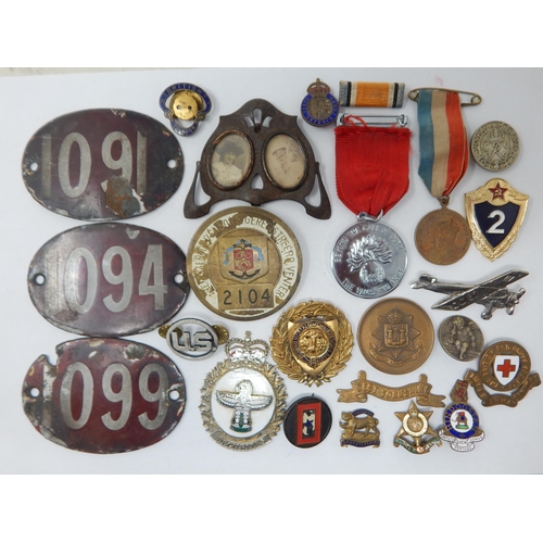 154 - A Collection of Various Badges & Interesting Items