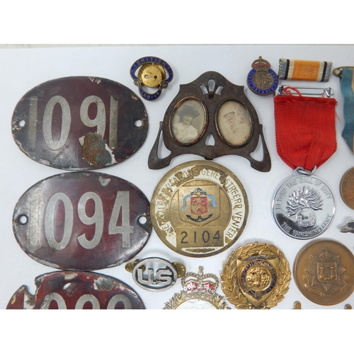 154 - A Collection of Various Badges & Interesting Items