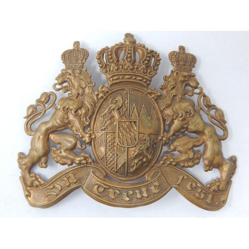 158 - WWI German Pickelhaube Helmet Plate