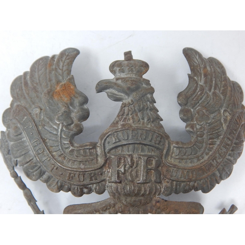 162 - WWI German Pickelhaube Helmet Plate