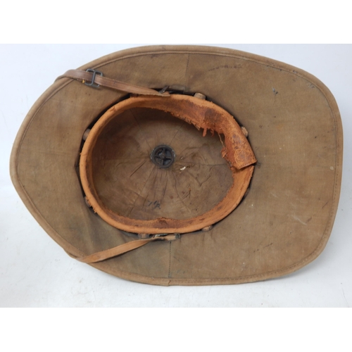 213 - Boer War Pith Helmet. Note: Customers must satisfy themselves prior to bidding in regard to conditio... 