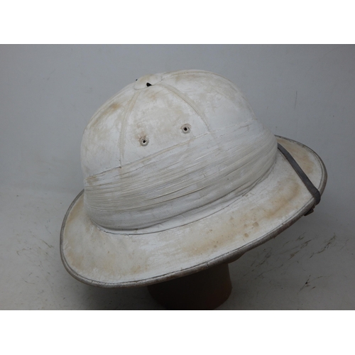 214 - British Military Cork Helmet by Elwood's & Sons London. Note: Customers must satisfy themselves prio... 