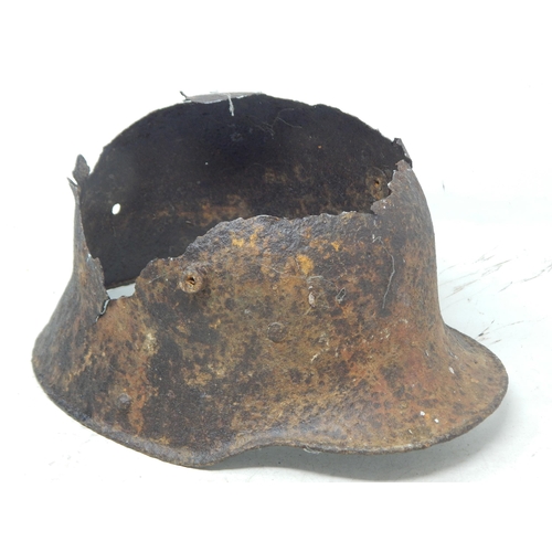 218 - WWI German Relic Helmet. Note: Customers must satisfy themselves prior to bidding in regard to condi... 