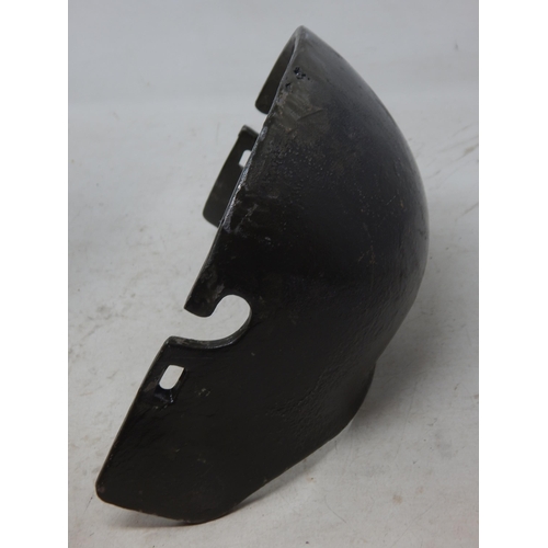 223 - WWI German M16 Helmet Stirnpanzer Snipers Brow Plate, constructed from heavy gauge steel for wear wi... 