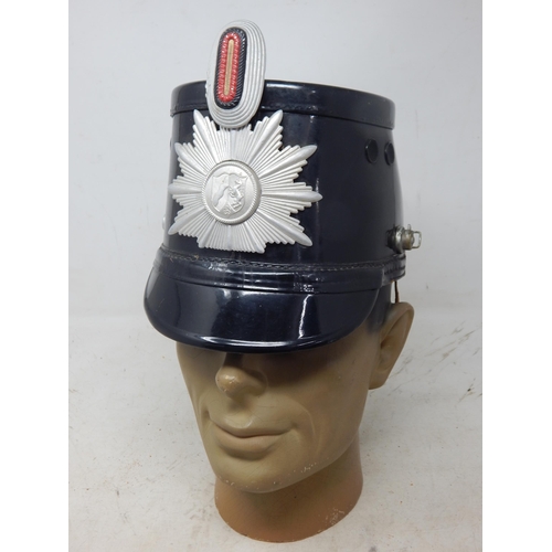 229 - WWII German Shako Helmet. Note: Customers must satisfy themselves prior to bidding in regard to cond... 