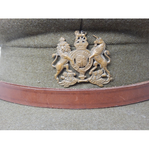 230 - WWII British Officers Peaked Visor Cap. Note: Customers must satisfy themselves prior to bidding in ... 