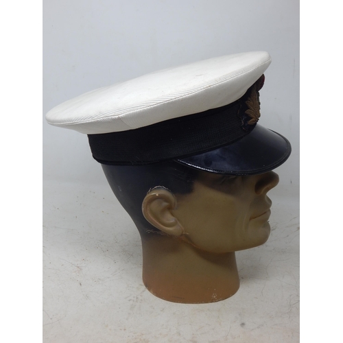 234 - British Naval Officers Peaked cap with Bullion Badge. Note: Customers must satisfy themselves prior ... 