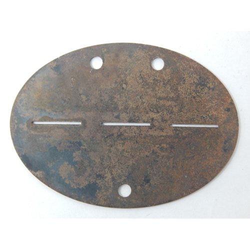 350 - WWII German WAFFEN SS Identity Disc: 112. 9/SS. G. SS. VERFUGUNGSTRUPPE