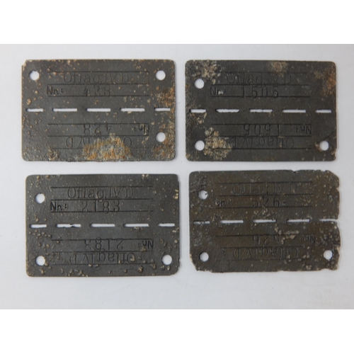 357 - WWII German Issued Prisoner of War Identity Tags: OFLAG IV-D. Oflag IV-D was a World War II German A... 