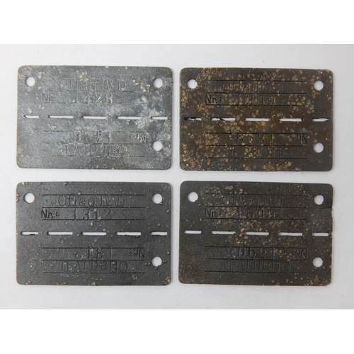 359 - WWII German Issued Prisoner of War Identity Tags: OFLAG IV-D. Oflag IV-D was a World War II German A... 