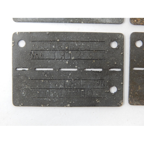 359 - WWII German Issued Prisoner of War Identity Tags: OFLAG IV-D. Oflag IV-D was a World War II German A... 