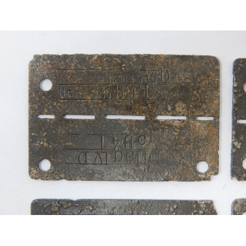 360 - WWII German Issued Prisoner of War Identity Tags: OFLAG IV-D. Oflag IV-D was a World War II German A... 