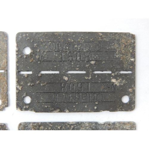 360 - WWII German Issued Prisoner of War Identity Tags: OFLAG IV-D. Oflag IV-D was a World War II German A... 