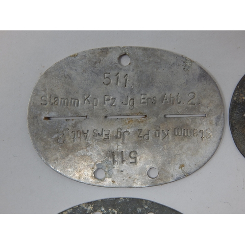 373 - WWII German Erkennungsmarke (Identification Tag): this was the standard-issue German military identi... 