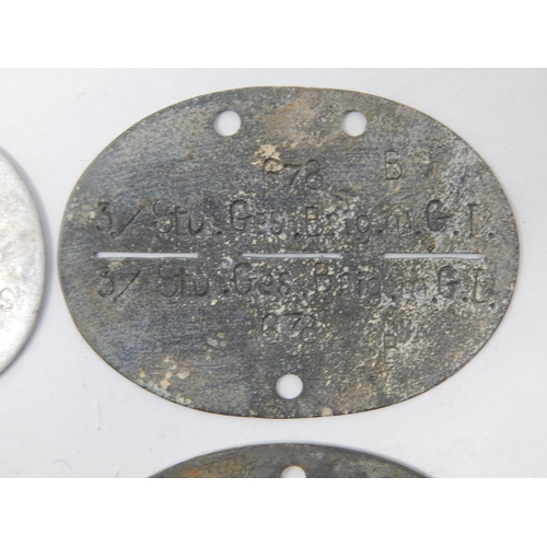 373 - WWII German Erkennungsmarke (Identification Tag): this was the standard-issue German military identi... 