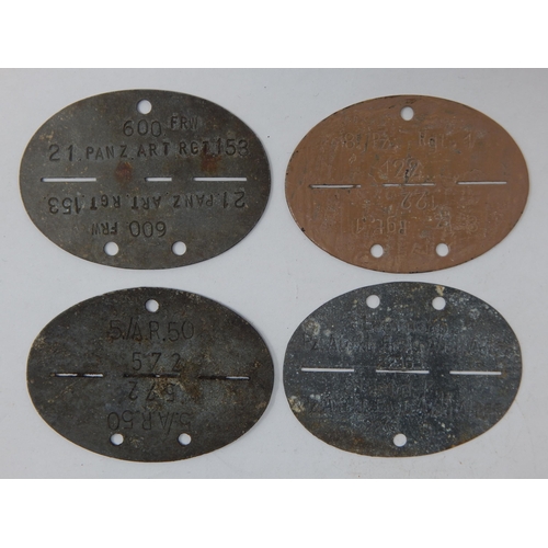 374 - WWII German Erkennungsmarke (Identification Tag): this was the standard-issue German military identi... 