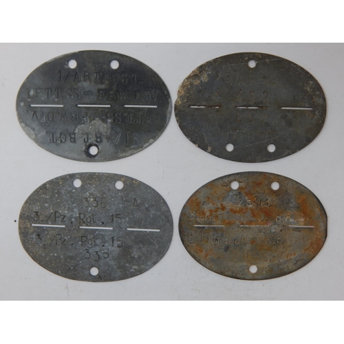 375 - WWII German Erkennungsmarke (Identification Tag): this was the standard-issue German military identi... 