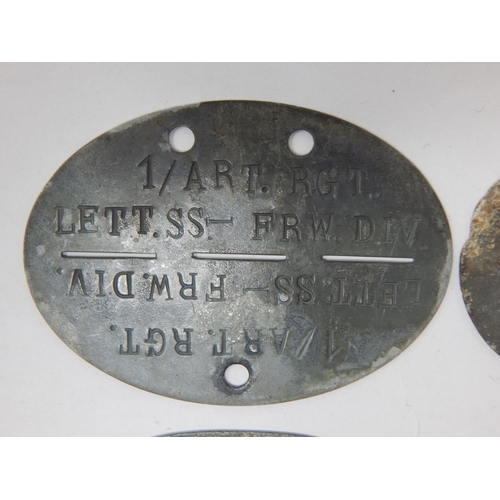 375 - WWII German Erkennungsmarke (Identification Tag): this was the standard-issue German military identi... 